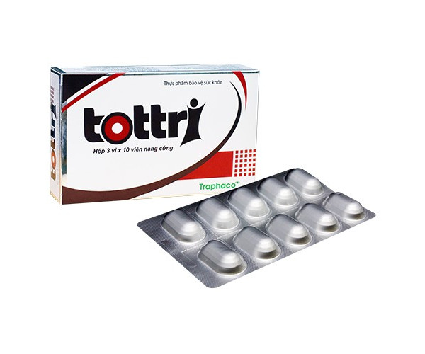 Thuốc điều trị các trường hợp trĩ cấp tính Tottri (3 vỉ x 10 viên/hộp)
