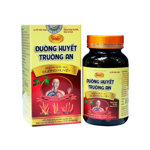 Viên đường huyết đông trùng hạ thảo Trường An (50 viên/hộp)