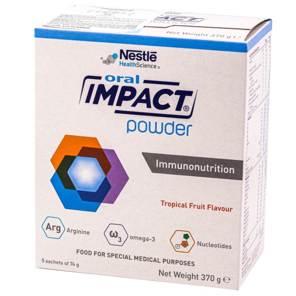 Sữa dinh dưỡng y học cho bệnh nhân ung thư và sau phẫu thuật Oral Impact Powder (370g)