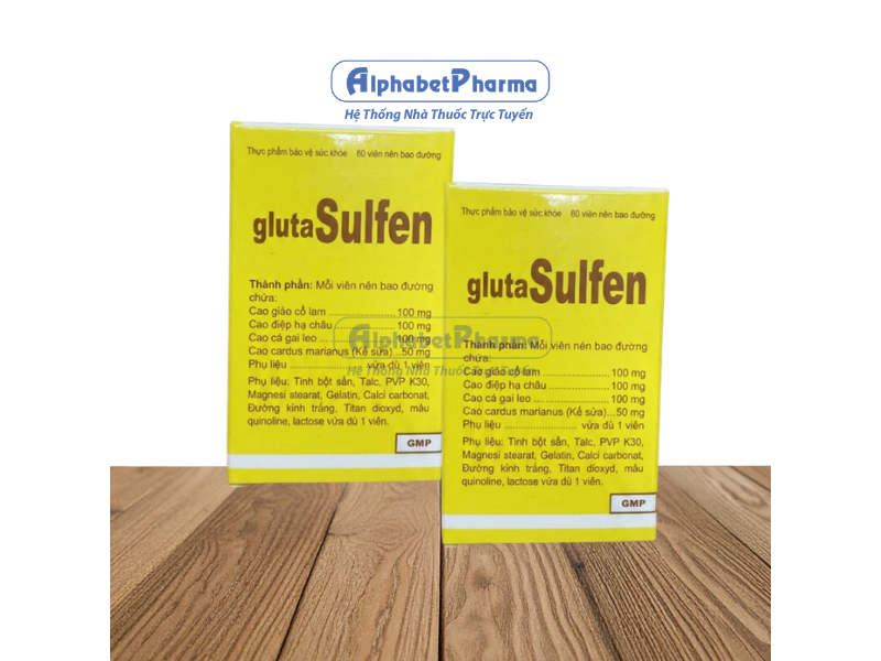 Viên uống tăng cường chức năng gan, giải độc gan Gluta Sulfen (60 viên/hộp)