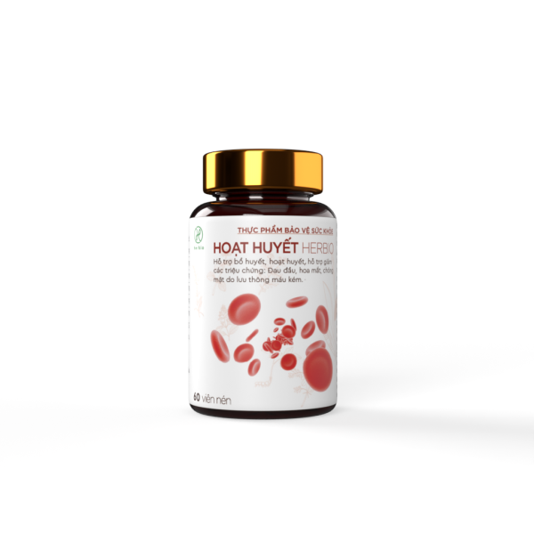Viên uống giúp bổ huyết, hoạt huyết Hoạt huyết Herbio (30 viên/lọ)