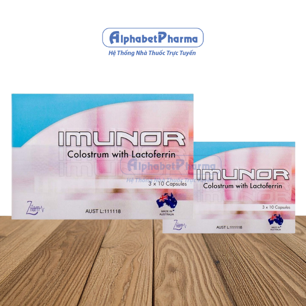 Viên uống tăng cường hệ miễn dịch Imunor (3 vỉ x 10 viên/hộp)