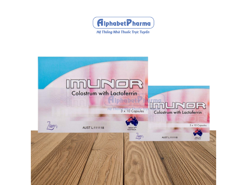 Viên uống tăng cường hệ miễn dịch Imunor (3 vỉ x 10 viên/hộp)