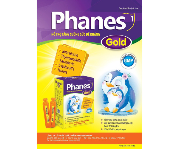 TPCN hỗ trợ tăng cường sức đề kháng Phanes Gold (20 ống/hộp)