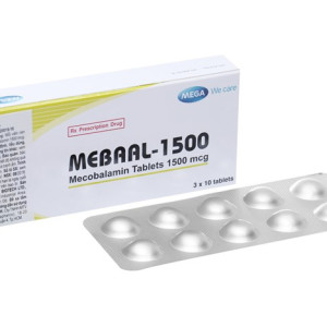 Thuốc trị bệnh thần kinh do tiểu đường, rượu Mebaal 1500mg (3 vỉ x 10 viên/hộp)