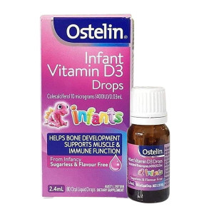 Thuốc bổ sung Vitamin D3 Ostelin Infant Vitamin D3 Drops (2.4ml)