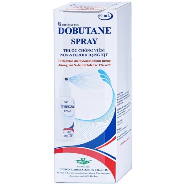 Xịt giảm đau, chống viêm trong bệnh lý cơ xương và khớp Dobutane Spray (60ml)