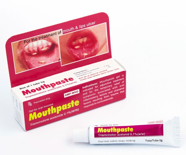 Mouthpaste Thuốc bôi giảm tổn thương ở niêm mạc miệng, lợi Mouthpaste (5g)