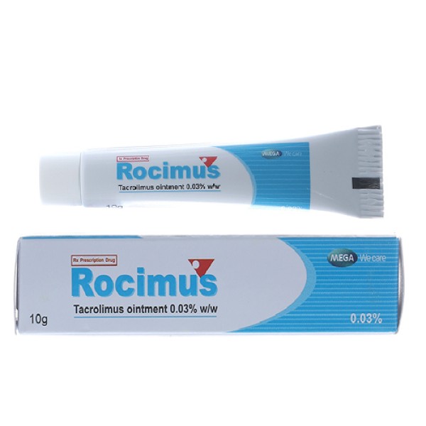 Kem bôi trị chàm da, viêm da Rocimus 0.03% (10g)