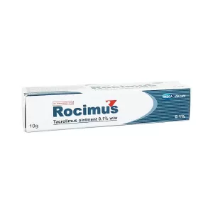 Kem bôi điều trị chàm da, viêm da tiếp xúc Rocimus 0.1% (10g)