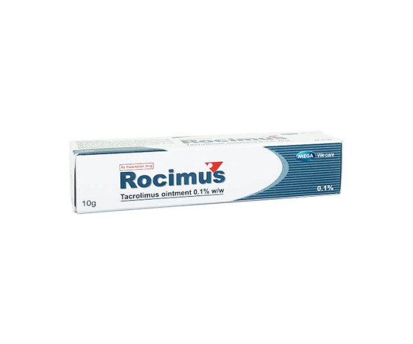 Kem bôi điều trị chàm da, viêm da tiếp xúc Rocimus 0.1% (10g)