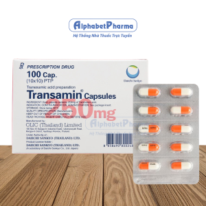 Thuốc cầm máu Transamin 250mg (10 vỉ x 10 viên/hộp)