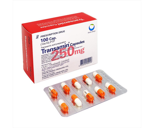 Thuốc cầm máu Transamin 250mg (10 vỉ x 10 viên/hộp)