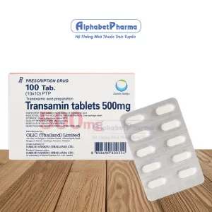 Thuốc cầm máu Transamin 500mg (10 vỉ x 10 viên/hộp)