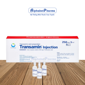 Dung dịch tiêm Transamin Injection 250mg/5ml (10 ống/hộp)