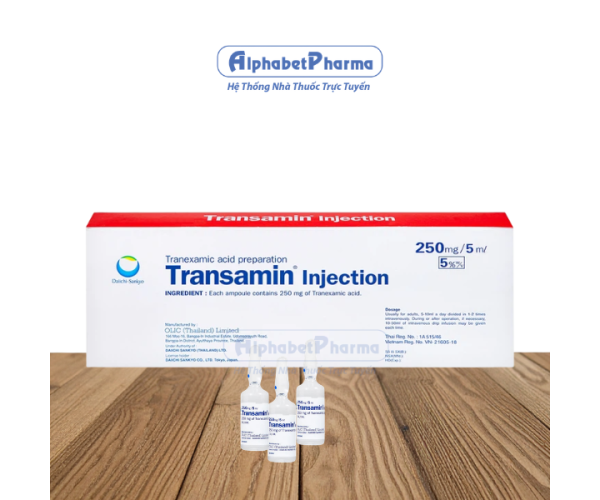 Dung dịch tiêm Transamin Injection 250mg/5ml (10 ống/hộp)