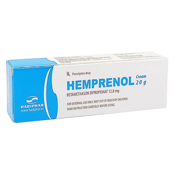 Kem bôi điều trị viêm da, nấm da, dị ứng da Hemprenol cream (20g)