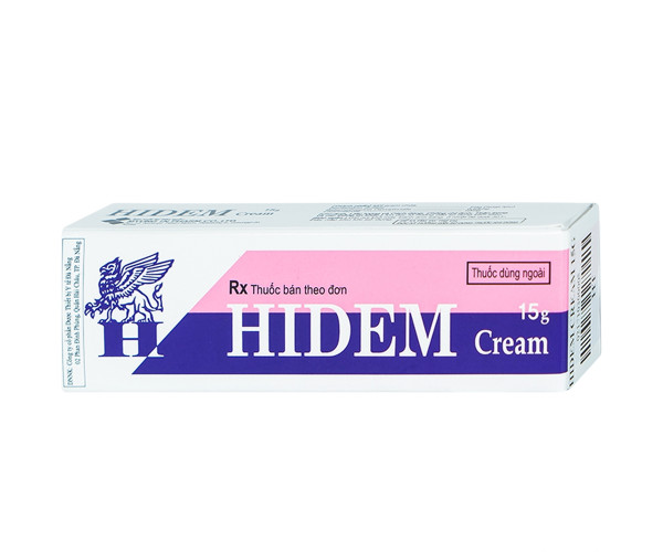 Kem bôi da trị viêm da tiếp xúc, viêm da dị ứng Hidem Cream (15g)