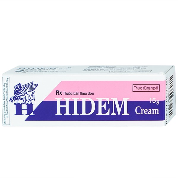 Kem bôi da trị viêm da tiếp xúc, viêm da dị ứng Hidem Cream (15g)