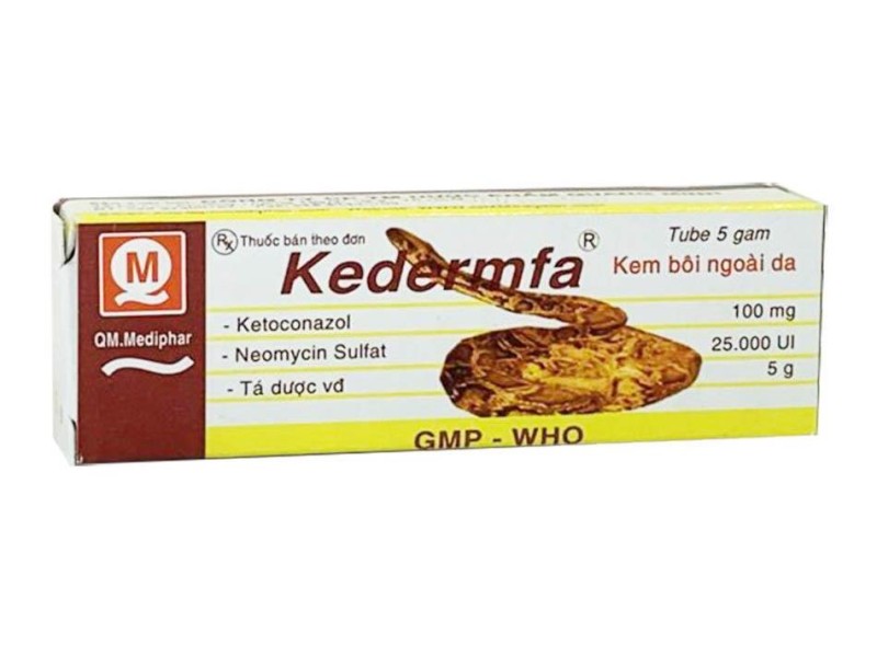 Kem bôi điều trị nấm da, nấm móng, lang ben Kedermfa (5g)