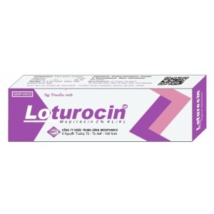 Thuốc mỡ điều trị các nhiễm khuẩn da Loturocin 2% (5g)