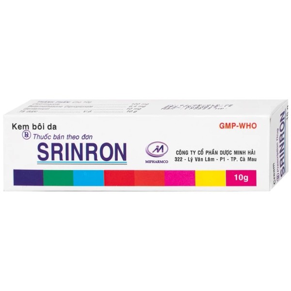 Kem bôi trị viêm da có corticoid Srinron (10g)