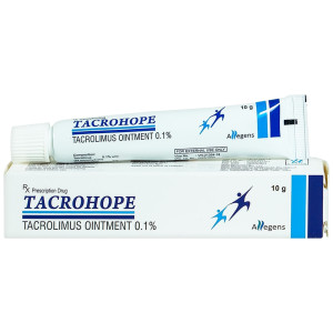 Thuốc mỡ điều trị chàm da, viêm da tiếp xúc Tacrohope Ointment 0.1% (10g)