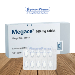 Thuốc điều trị ung thư vú, ung thư nội mạc tử cung Megace 160mg (3 vỉ x 10 viên/hộp)