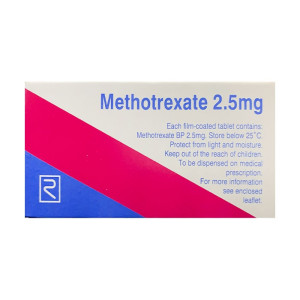 Thuốc trị ung thư bạch cầu, ung thư nhau thai Methotrexate 2.5mg (10 vỉ x 10 viên/hộp)