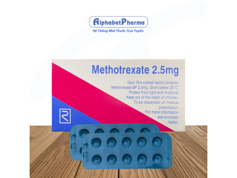 Thuốc trị ung thư bạch cầu, ung thư nhau thai Methotrexate 2.5mg Remedica (10 vỉ x 10 viên/hộp)
