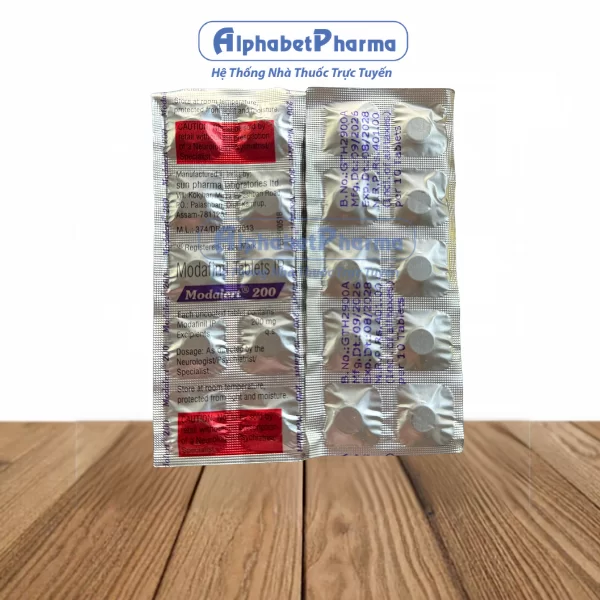 Thuốc điều trị rối loạn giấc ngủ Modalert 200mg (10 vỉ x 10 viên/hộp)