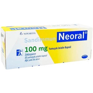 Thuốc dùng trong ghép tủy xương, ghép tạng Neoral 100mg (5 vỉ x 10 viên/hộp)