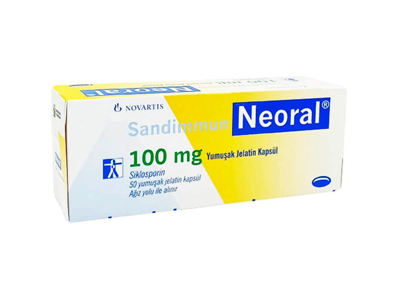 Thuốc dùng trong ghép tủy xương, ghép tạng Neoral 100mg (5 vỉ x 10 viên/hộp)