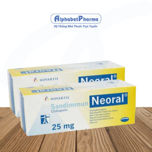 Thuốc dùng trong ghép tủy xương, ghép tạng Neoral 25mg (5 vỉ x 10 viên/hộp)