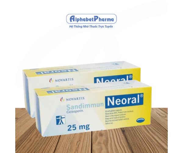 Thuốc dùng trong ghép tủy xương, ghép tạng Neoral 25mg (5 vỉ x 10 viên/hộp)
