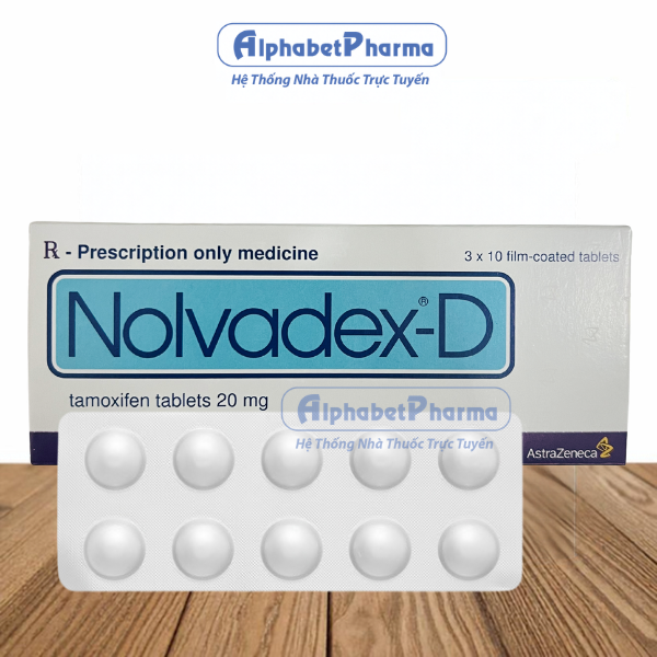Thuốc điều trị ung thư vú Nolvadex-D 20mg (3 vỉ x 10 viên/hộp)