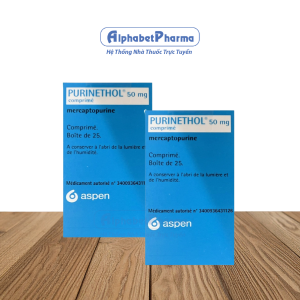 Thuốc chống ung thư trị bệnh bạch cầu lympho Purinethol 50mg (25 viên/hộp)