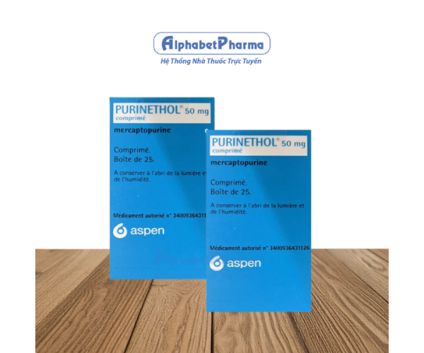 Thuốc chống ung thư trị bệnh bạch cầu lympho Purinethol 50mg (25 viên/hộp)