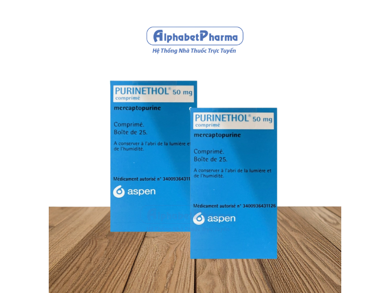 Thuốc chống ung thư trị bệnh bạch cầu lympho Purinethol 50mg (25 viên/hộp)