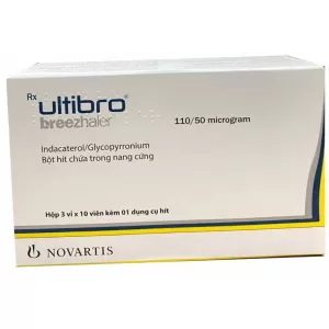 Ultibro Breezhaler 110/50mcg (3 vỉ x 10 viên/hộp)
