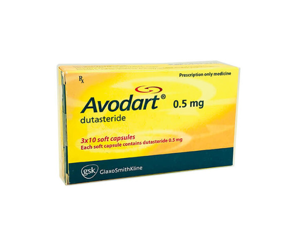 Thuốc điều trị phì đại tuyến tiền liệt Avodart 0.5mg (3 vỉ x 10 viên/hộp)