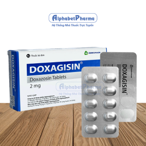 Thuốc điều trị tăng huyết áp, u xơ tiền liệt tuyến Doxagisin 2mg (2 vỉ x 10 viên/hộp)