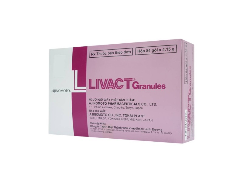 Cốm pha dung dịch uống cải thiện tình trạng giảm albumin máu Livact Granules (84 gói/hộp)