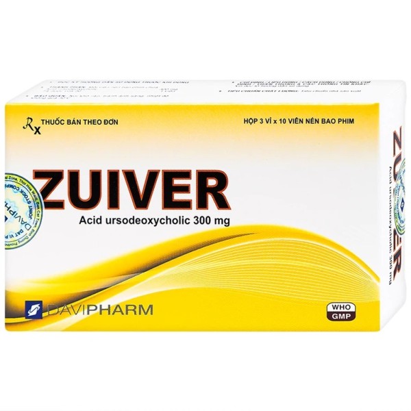 Thuốc điều trị bệnh gan Zuiver 300mg (3 vỉ x 10 viên/hộp)