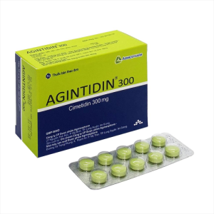 Thuốc trị loét dạ dày, tá tràng Agintidin 300mg (10 vỉ x 10 viên/hộp)