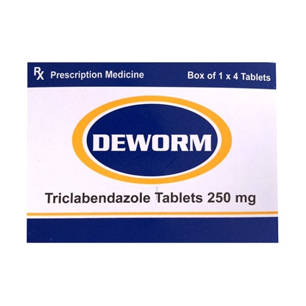 Thuốc điều trị bệnh sán lá gan, lá phổi Deworm (4 viên/hộp)