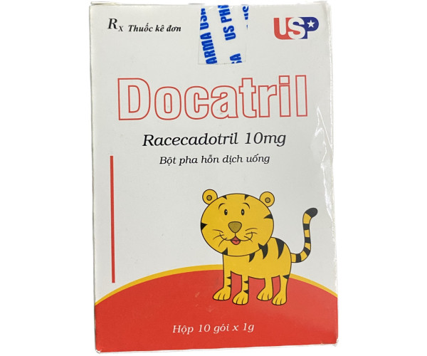 Thuốc bột trị tiêu chảy Docatril 10mg (10 gói/hộp)