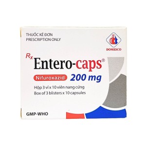 Thuốc điều trị tiêu chảy cấp tính do nhiễm khuẩn Entero-Caps 200mg DMC (30 viên/hộp)