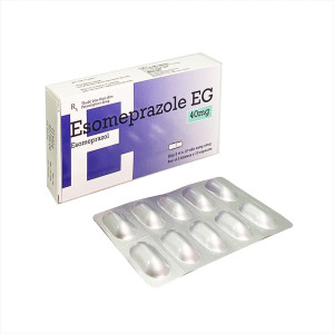 Thuốc điều trị loét dạ dày, trào ngược dạ dày, thực quản Esomeprazole EG 40mg (2 vỉ x 10 viên/hộp)