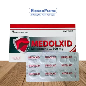 Thuốc điều trị bệnh gan do rượu Medolxid 500mg (3 vỉ x 10 viên/hộp)